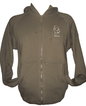 olive zipped eira clothing hoody